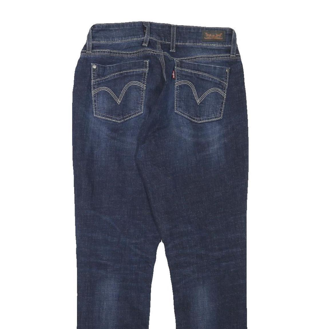 LEVI'S Womens Slim Blue Denim Medium Wash W28 L30 Slim Fit Zip Jeans