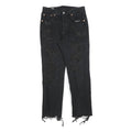 LEVI'S 501 BIG E Womens Jeans Black Regular Skinny Denim Raw W25 L26 Distressed