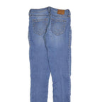TRUE RELIGION Womens Slim Skinny Denim Light W27 L34 Blue Cotton Blend Zip Jeans