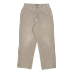 M. GORDON Mens Cotton Beige Relaxed Straight Trousers W30 L28 Casual