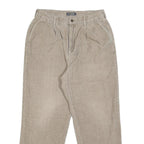 M. GORDON Mens Cotton Beige Relaxed Straight Trousers W30 L28 Casual