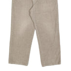M. GORDON Mens Cotton Beige Relaxed Straight Trousers W30 L28 Casual