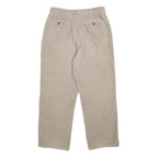M. GORDON Mens Cotton Beige Relaxed Straight Trousers W30 L28 Casual