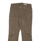 JECKERSON Womens Cotton Blend Brown Regular Straight Trousers W31 L28 Classic