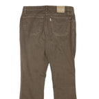 JECKERSON Womens Cotton Blend Brown Regular Straight Trousers W31 L28 Classic