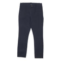 POLO RALPH LAUREN Womens Cotton Blend Navy Slim Skinny Trousers W26 L24