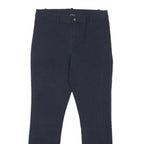 POLO RALPH LAUREN Womens Cotton Blend Navy Slim Skinny Trousers W26 L24