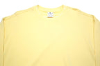 CHAMPION Womens Yellow Crew Neck L Cotton Blend Pullover Sweatshirt Casual