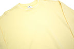CHAMPION Womens Yellow Crew Neck L Cotton Blend Pullover Sweatshirt Casual