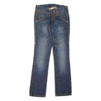 TRUE RELIGION Womens Jeans Blue Slim Straight Stone Wash W24 L30