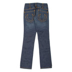 TRUE RELIGION Womens Jeans Blue Slim Straight Stone Wash W24 L30