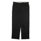 DICKIES Mens Trousers Black Regular Straight W36 L31