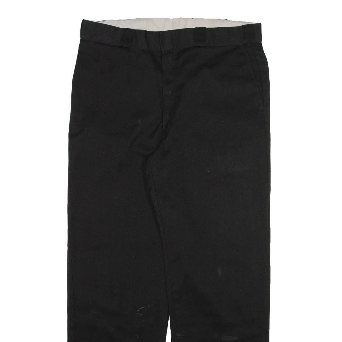 DICKIES Mens Trousers Black Regular Straight W36 L31