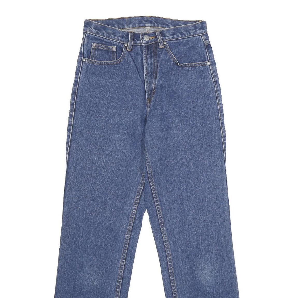 TEDDY'S Womens Jeans Blue Regular Straight Denim Medium W26 L30 Classic Fit Zip