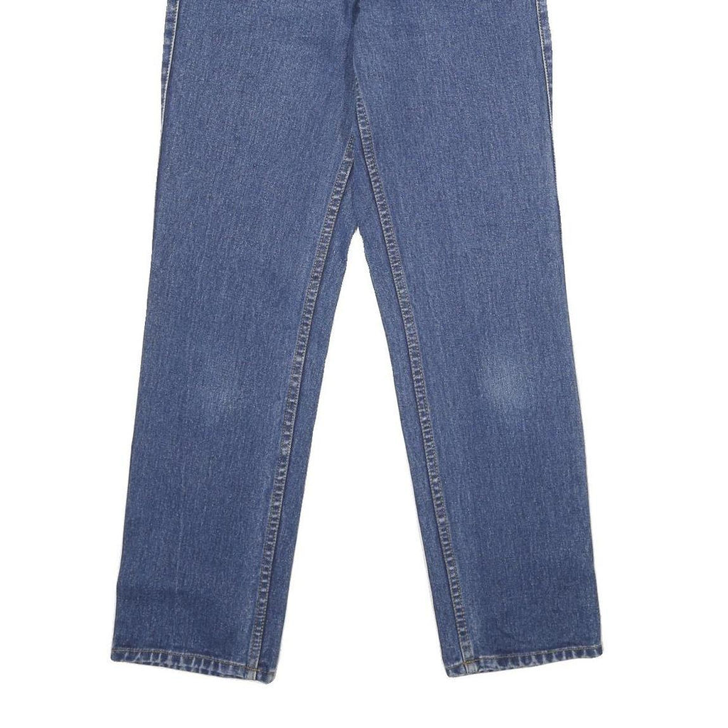 TEDDY'S Womens Jeans Blue Regular Straight Denim Medium W26 L30 Classic Fit Zip