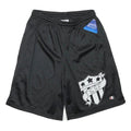 CHAMPION Mens Shorts Black S W24 Polyester Blend Mesh Casual Sports Logo