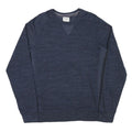 CHAMPION Mens Blue Crew Neck L Cotton Blend Sweatshirt Casual Pullover