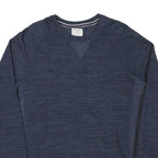 CHAMPION Mens Blue Crew Neck L Cotton Blend Sweatshirt Casual Pullover