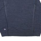 CHAMPION Mens Blue Crew Neck L Cotton Blend Sweatshirt Casual Pullover