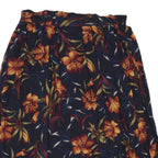 SAG HARBOR Womens Blue Floral Pleated Midi Rayon Skirt 2XL Elegant Casual