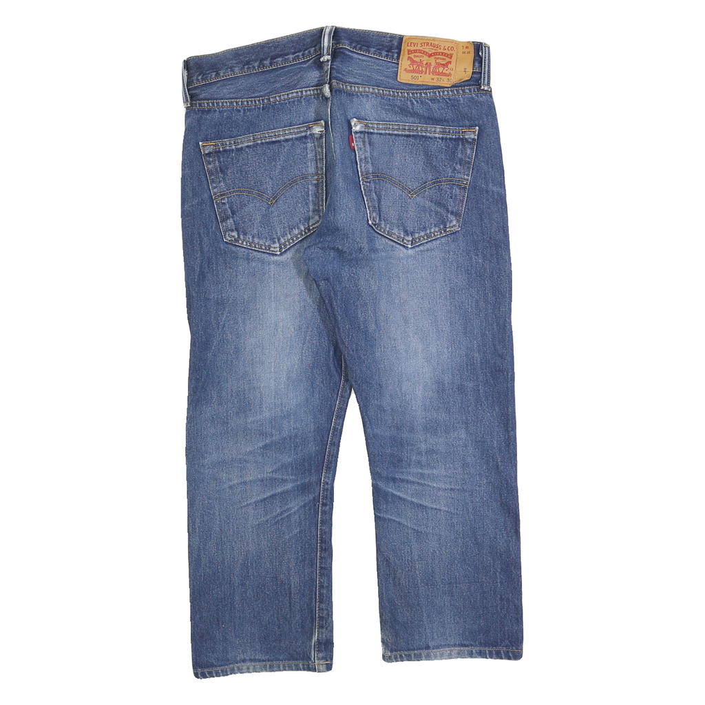 LEVI'S 501 Mens Regular Fit Straight Denim Medium W32 L24 Classic Button Fly