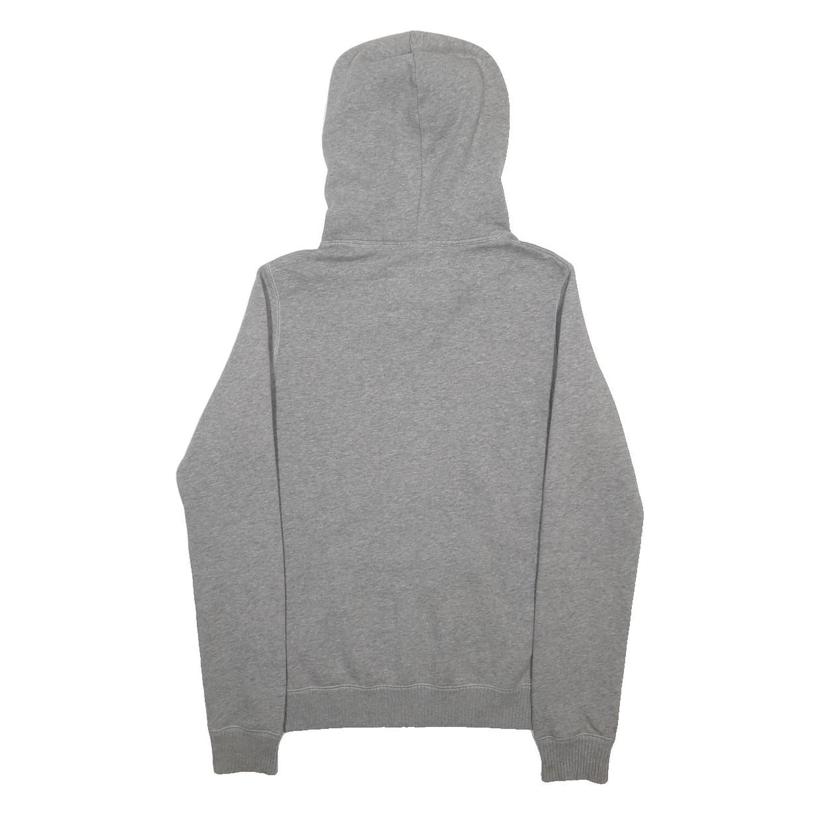 JACK WILLS Womens Grey Hoodie UK 8 Cotton Blend Pullover Casual Sweatshirt