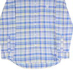 CHAPS Mens Blue & Yellow Check Shirt L Button-Down Collar Long Sleeve Casual