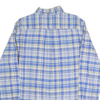 CHAPS Mens Blue & Yellow Check Shirt L Button-Down Collar Long Sleeve Casual