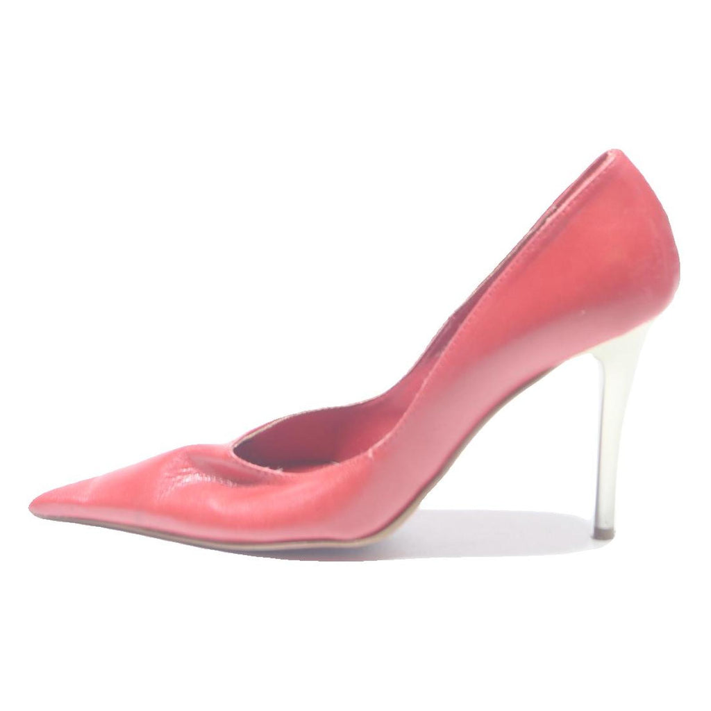 BAUA Womens Pointed Toe Red & White High Heel Shoes Synthetic UK 3 Elegant