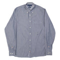 TOMMY HILFIGER Custom Fit Mens Plain Shirt Blue Long Sleeve S