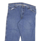 DICKIES Mens Jeans Blue Regular Straight Denim W40 L24 Workwear Zip Closure