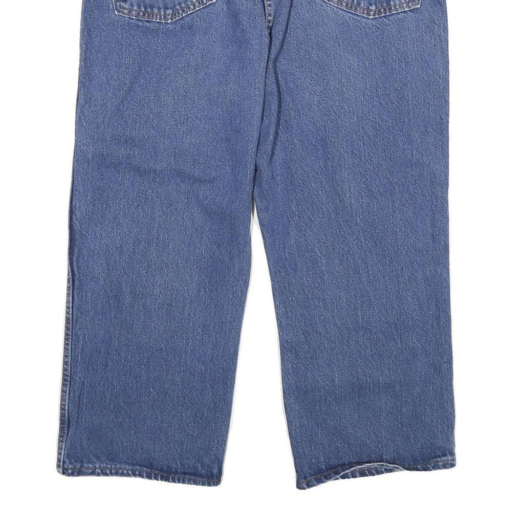 DICKIES Mens Jeans Blue Regular Straight Denim W40 L24 Workwear Zip Closure