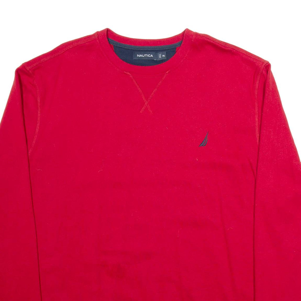 NAUTICA Mens Sweatshirt Red 2XL