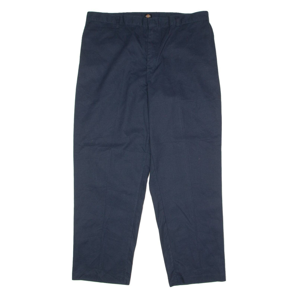 DICKIES Workwear Mens Trousers Blue Regular Straight W42 L32