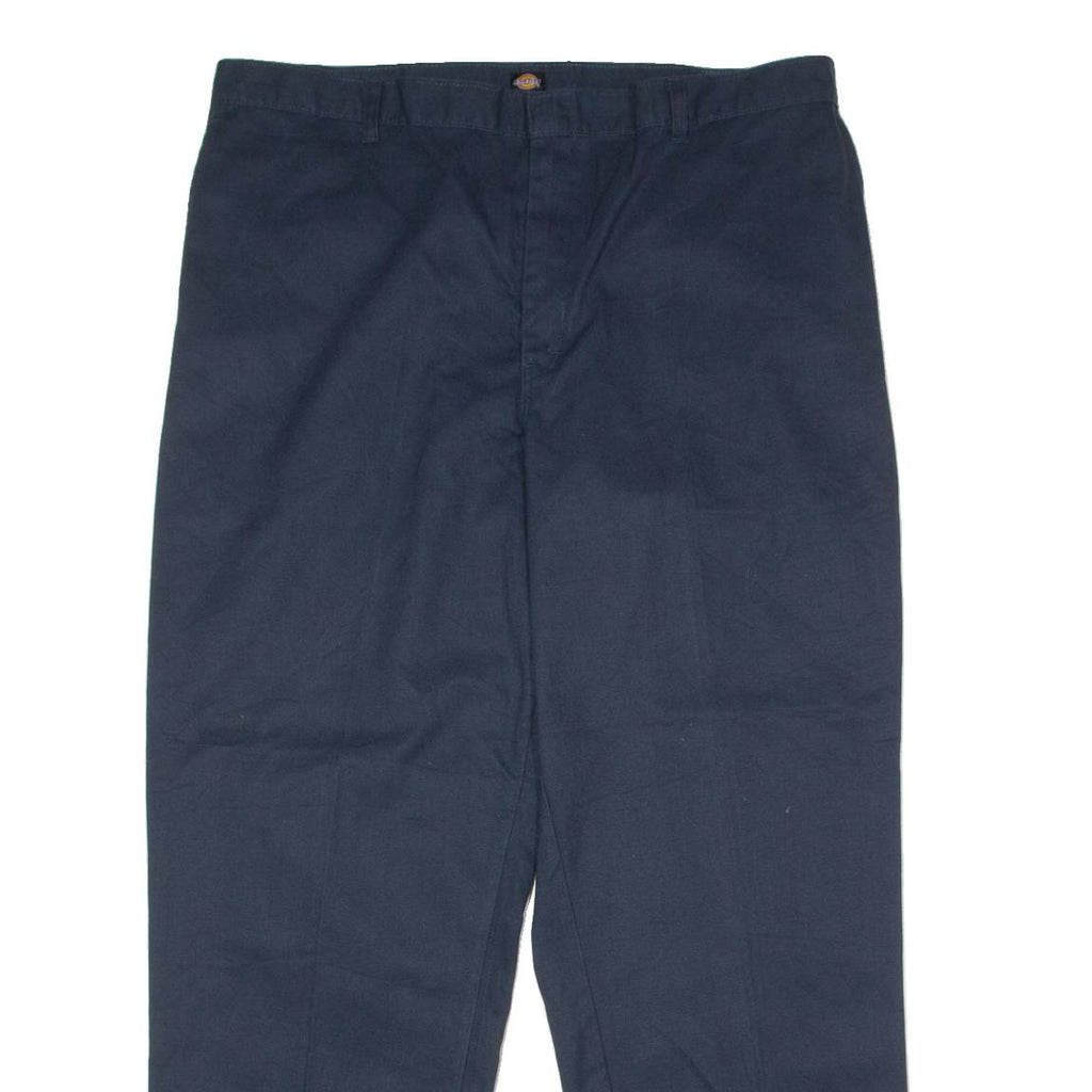DICKIES Workwear Mens Trousers Blue Regular Straight W42 L32