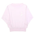 Womens Pink Sweatshirt Crew Neck S Cotton Blend Soft Fit Casual