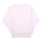 Womens Pink Sweatshirt Crew Neck S Cotton Blend Soft Fit Casual