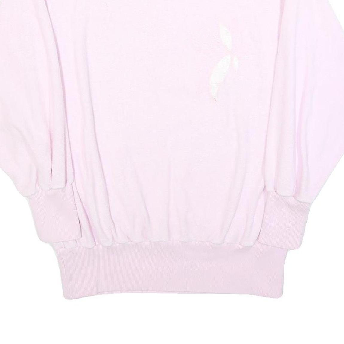Womens Pink Sweatshirt Crew Neck S Cotton Blend Soft Fit Casual