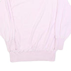 Womens Pink Sweatshirt Crew Neck S Cotton Blend Soft Fit Casual