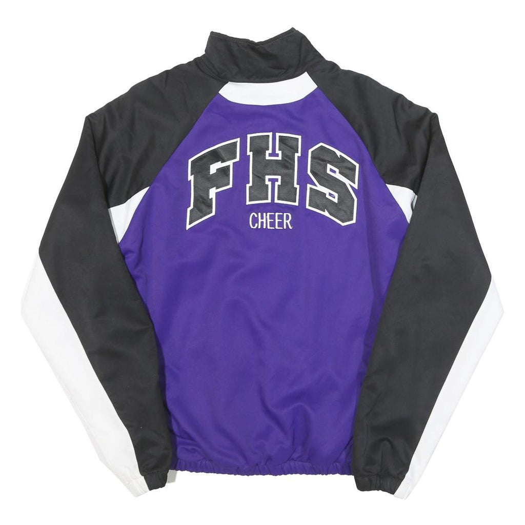 VARSITY SPIRIT Womens Purple & Black Cheer Jacket M Polyester Blend Zip Plain