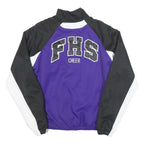 VARSITY SPIRIT Womens Purple & Black Cheer Jacket M Polyester Blend Zip Plain