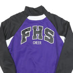 VARSITY SPIRIT Womens Purple & Black Cheer Jacket M Polyester Blend Zip Plain