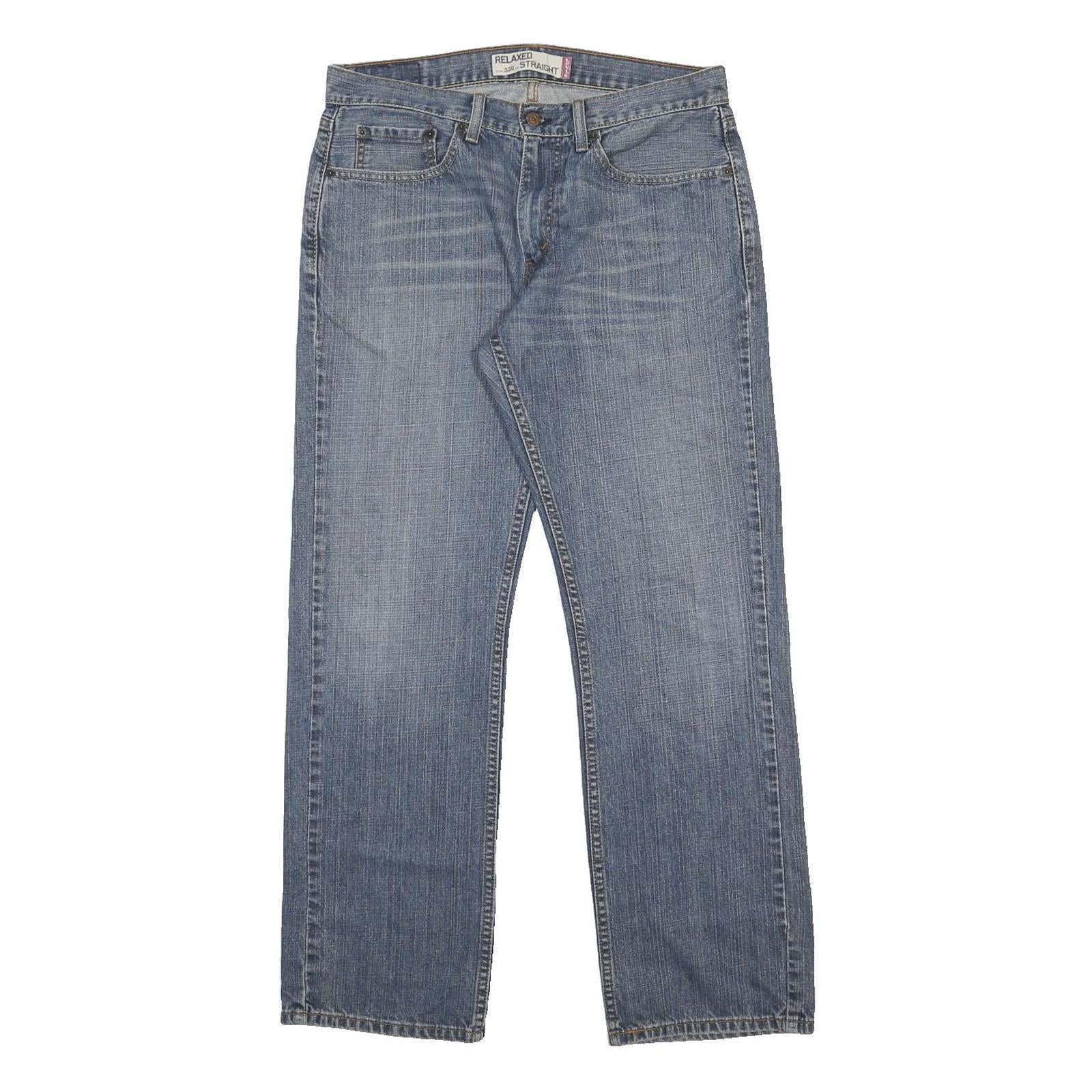 LEVI'S 559 Straight Mens Jeans Blue Relaxed Straight Denim Medium W33 L32 Casual