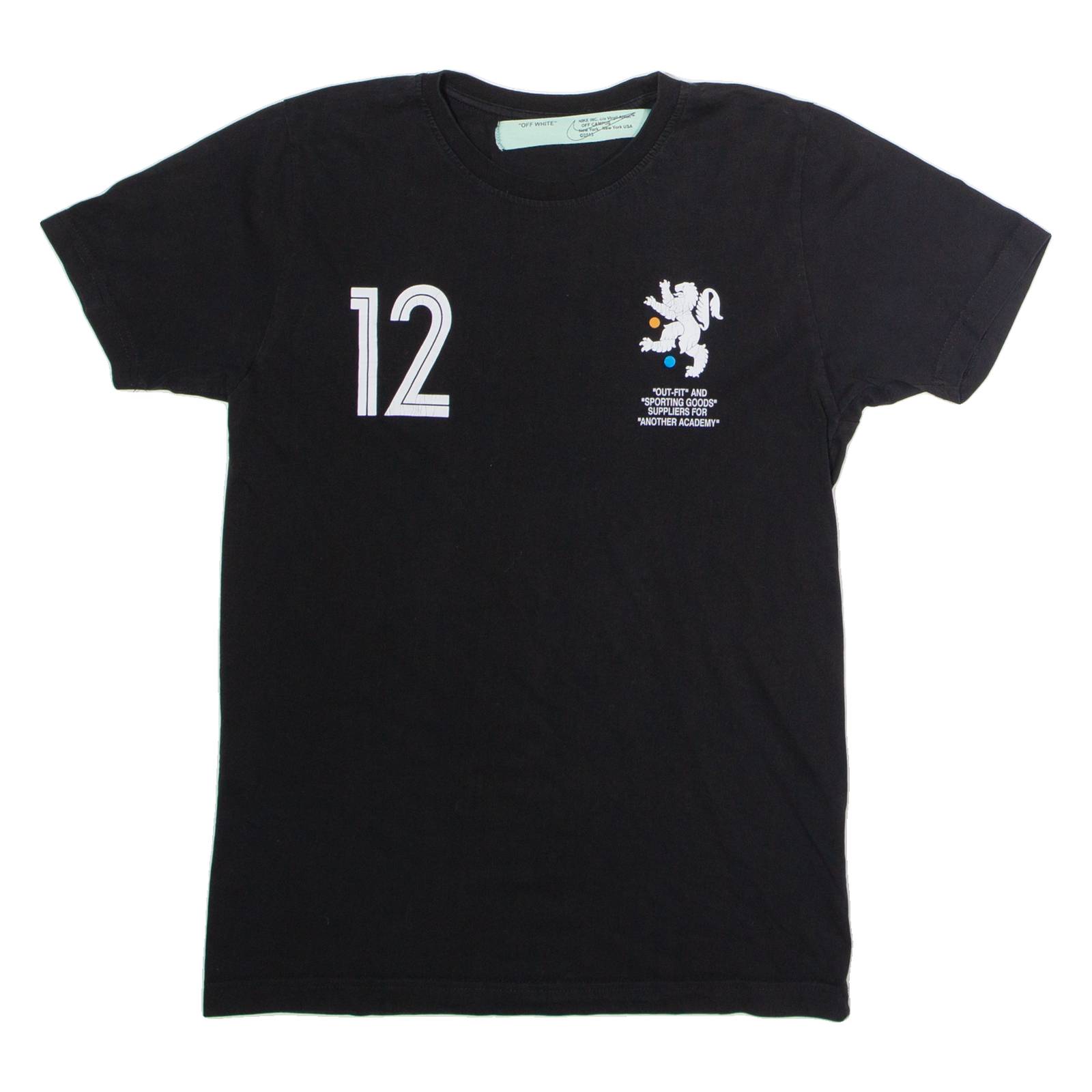 OFF-WHITE X Nikelab Mercurial NRG Mens T-Shirt Black Crew Neck S