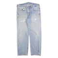 LEVI'S 505 Mens Jeans Blue Regular Straight Denim Medium W36 L30 Classic Zip