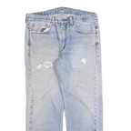 LEVI'S 505 Mens Jeans Blue Regular Straight Denim Medium W36 L30 Classic Zip