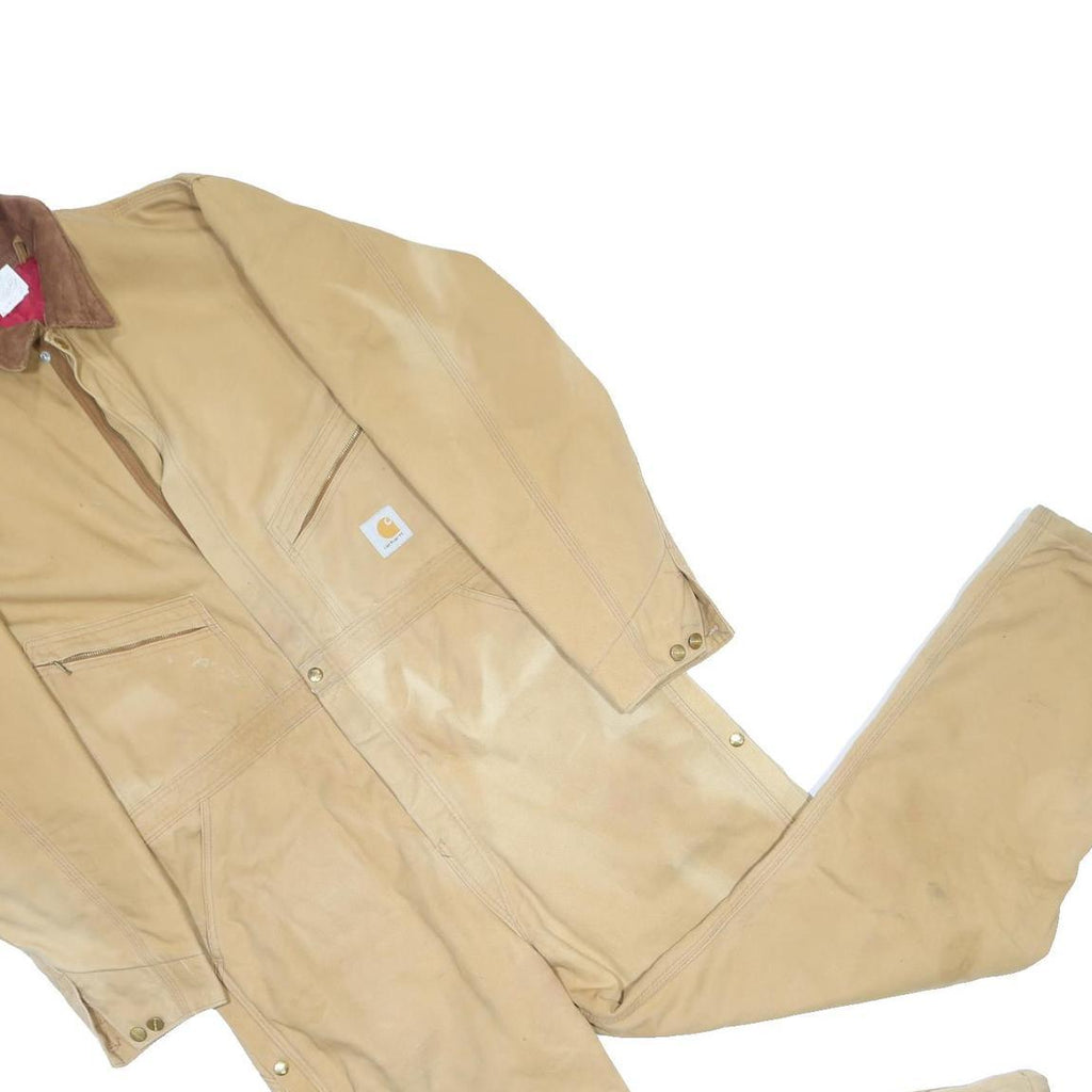 CARHARTT Mens Beige Tan Playsuit Cotton XL Workwear Outdoor Utility Casual