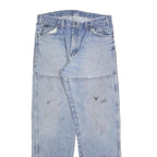 DICKIES Mens Relaxed Blue Denim Jeans W34 L34 Zip Pockets Casual Workwear