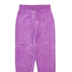 JUICY COUTURE Girls Joggers Purple Slim Tapered 7Y W20 L21 Velour Joggers