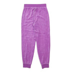 JUICY COUTURE Girls Joggers Purple Slim Tapered 7Y W20 L21 Velour Joggers